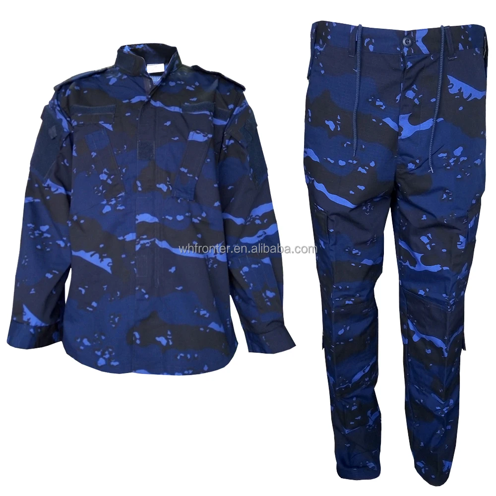 New Pattern 4 Color Marine Camouflage Fabric Uniform