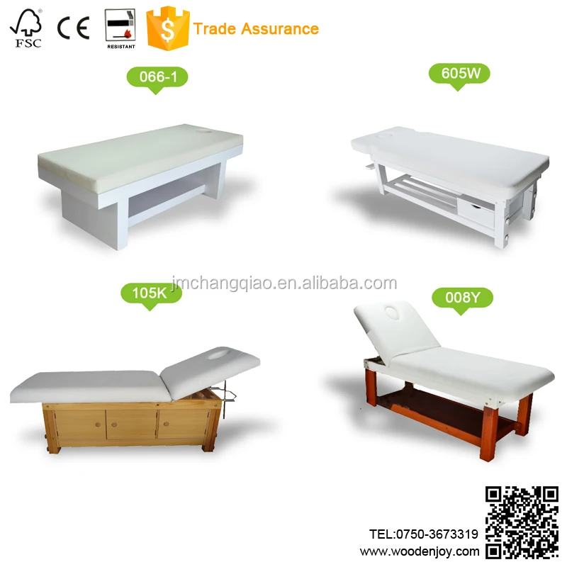 2019 Solid wood massage bed/Beauty bed( White series)