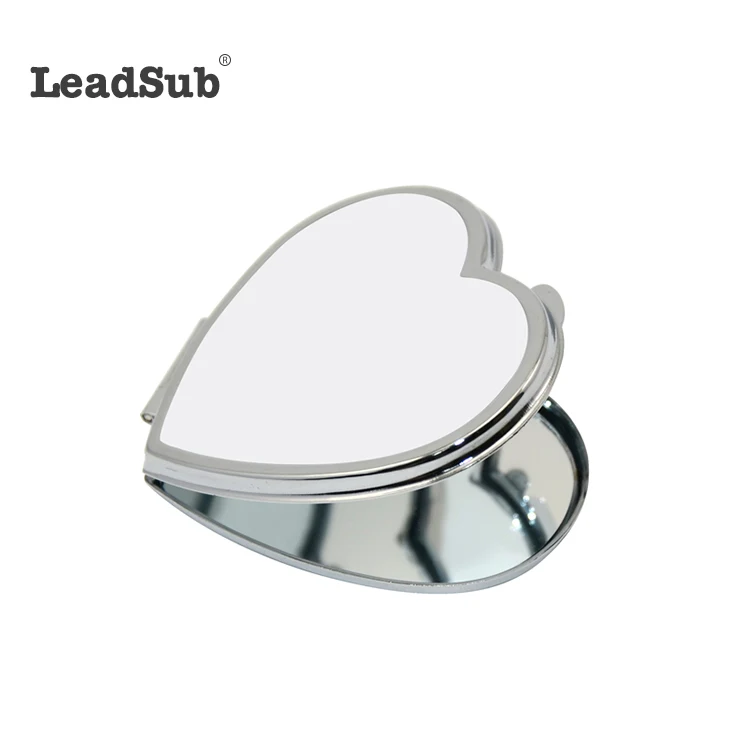 sublimation High Quality Portable Compact Blank Sublimation customized Metal Cosmetic Mirror for wholesale