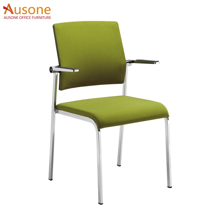 
Staff chair training stacking chair with armrest  (60455886783)