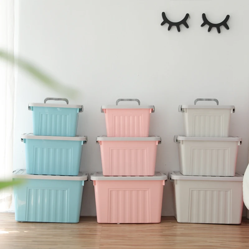 Heavy Duty Clothes Cosmetic Toys  Shoes Bins Plastic Storage Box with Custom Logo