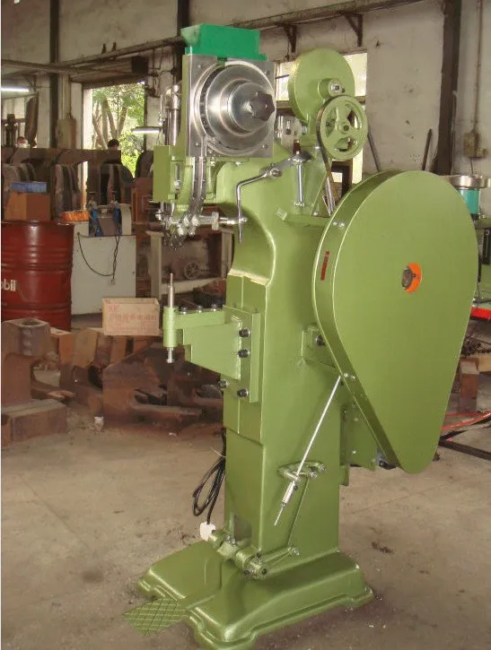 
whole sale custom logo safety footwear riveting machine 