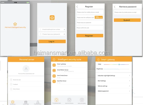 Heiman EN14604 approved Zigbee battery low-voltage alert smoke alarm smart photoelectric smoke detector for fire alarm