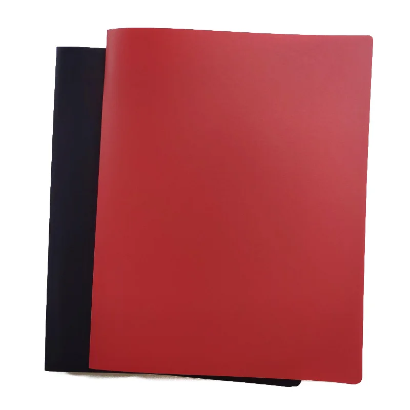
PP matte plastic folder 4 ring binder folder PP clip file folder with custom design 