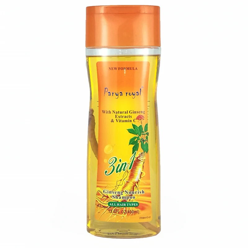 Parya Royal 3in1 with natural ginseng extracts & vitamin C 400ml and 200ml care hair ginseng nourish shampoo and conditioner