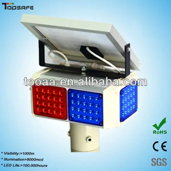 солнечный приведенный в дороёный предупредительный световой