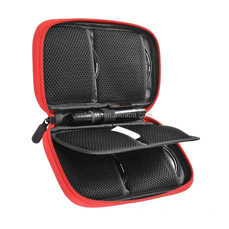 
High Quality Camera Lens filter Case Pouch Bag Wallet 6 Pockets Slots for ND UV CPL filter 