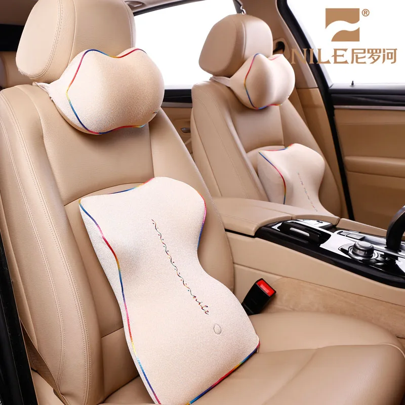 Car Seat Headrest Pad Memory Foam Pillow Head Neck Rest Support Cushion