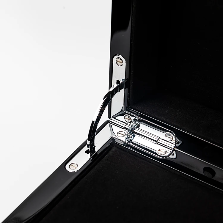 High Quality Wholesale Custom Watch Display Box with Stainless Steel Hinge Wooden Gift Box Customized Logo Wood Watch Package