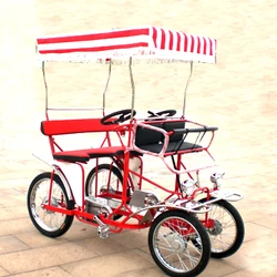 ELECTRIC Family Leisure One Bench Tandem Surrey Bikes FOR TWO PERSONS