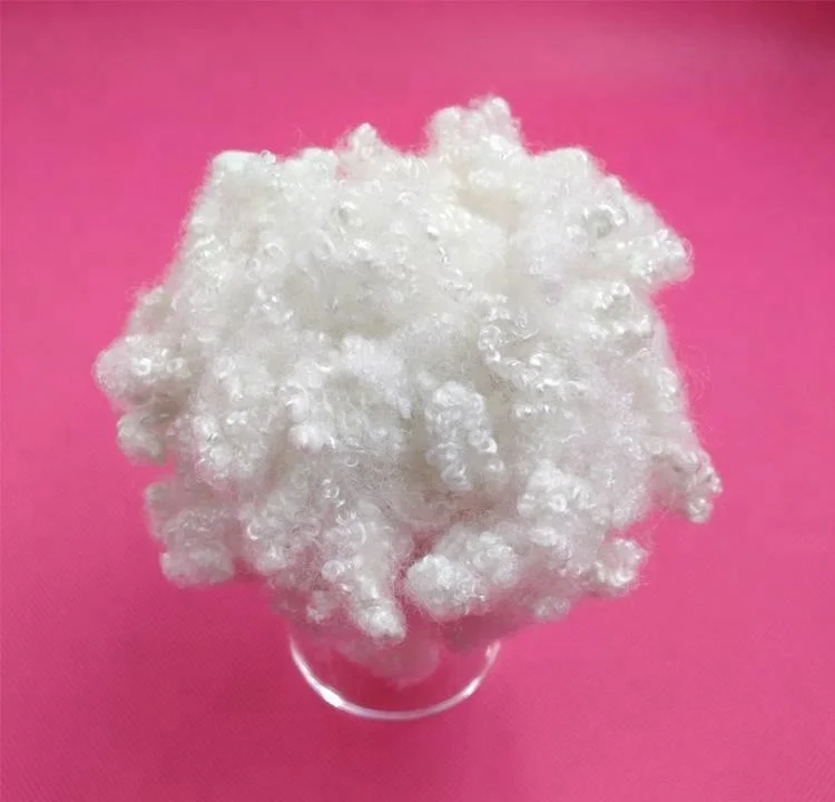 
GRS standard BS5852 certificate 100% polyester staple fiber 7D/15Dmm HC slick flame retardant for fiber filling toys and sofa 