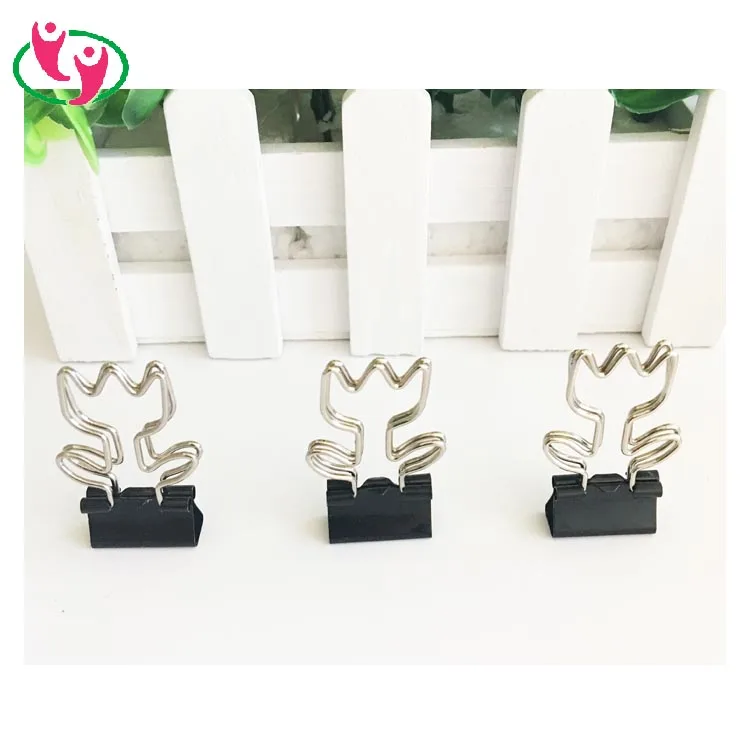 Lovely Potted Plant Flower Shaped Binder Clip
