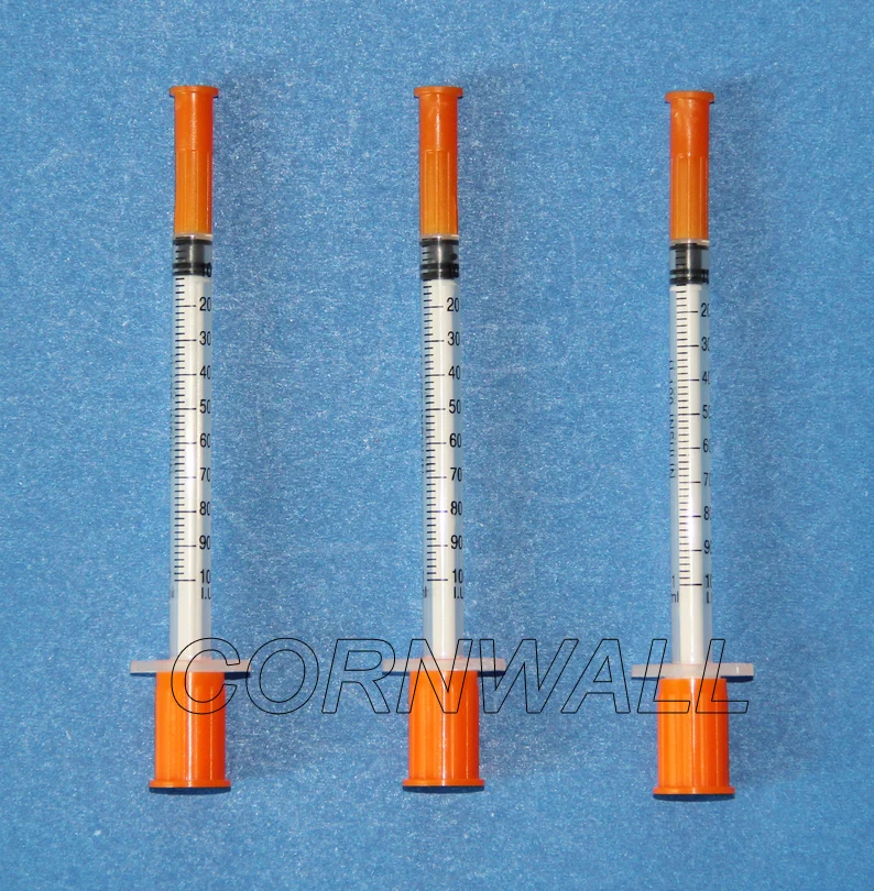 
Cornwall best price Disposable 1ml insulin syringe U100 U40 