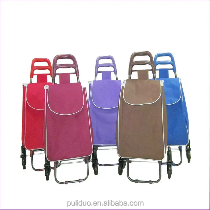 Wholesale Bend Slimb Stairs Folding Trolley Shopping Bag With 6 Wheels