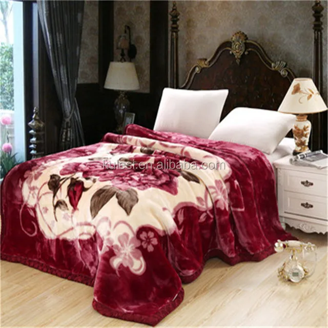 new design fashion style fleece raschel solaron korean blanket winter made in china