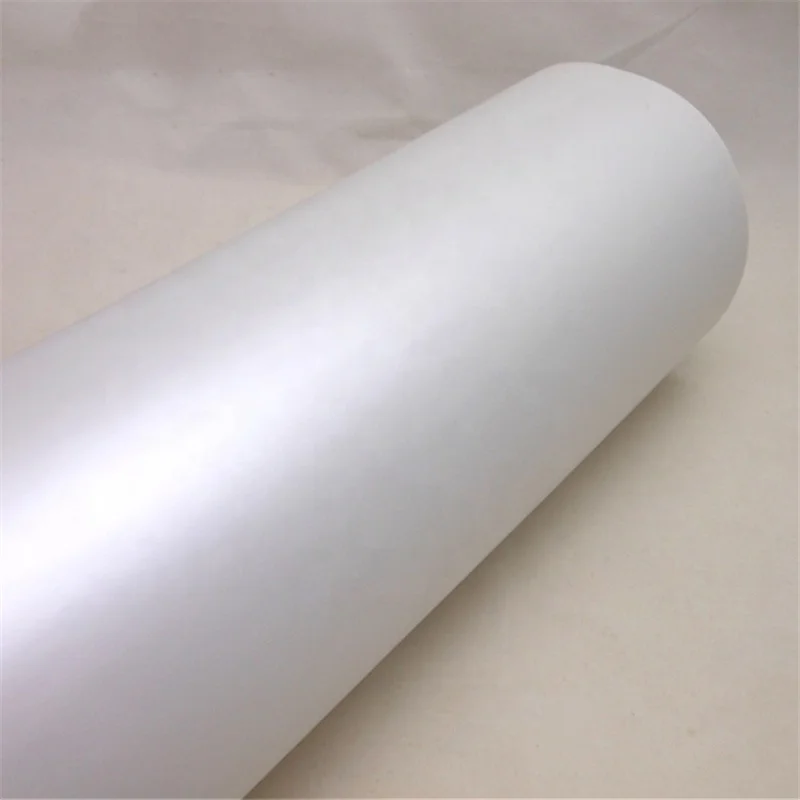 Satin White Pearl Vinyl Wrap Sheet Car Wrap Vinyl Wrapping Pearlescent Matte Stretchable with heat
