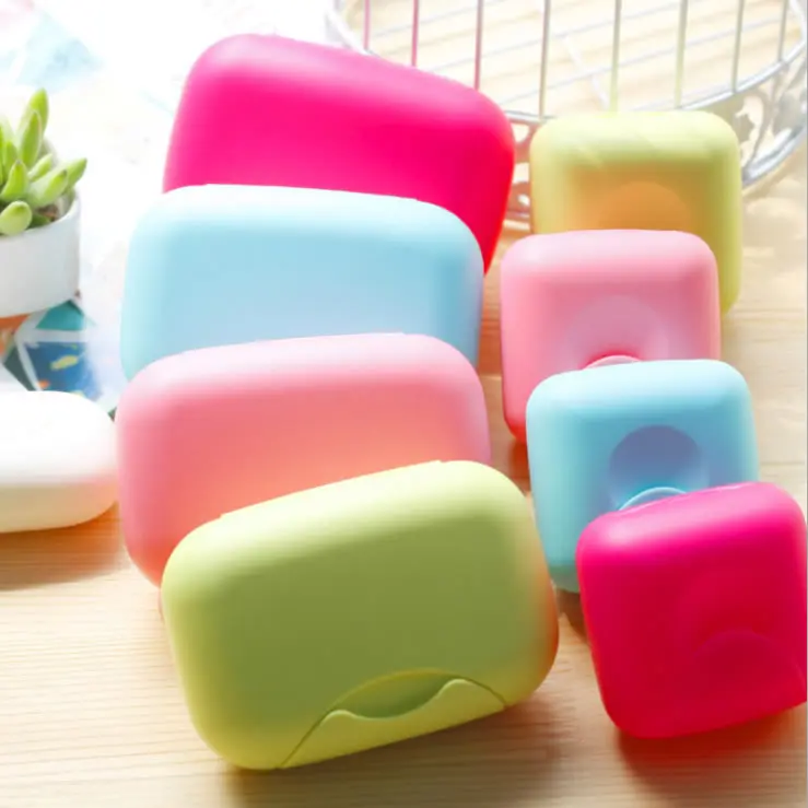 Hot Sale High Quality Colorful Plastic Soap Box Quality Travel Soap Dish from Factory for Bath & Toilet Supplies