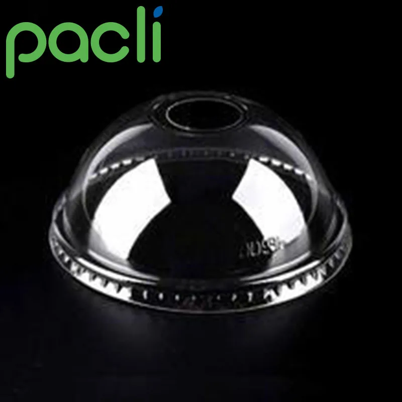 Eco-friendly beverage disposable clear plastic dome lid