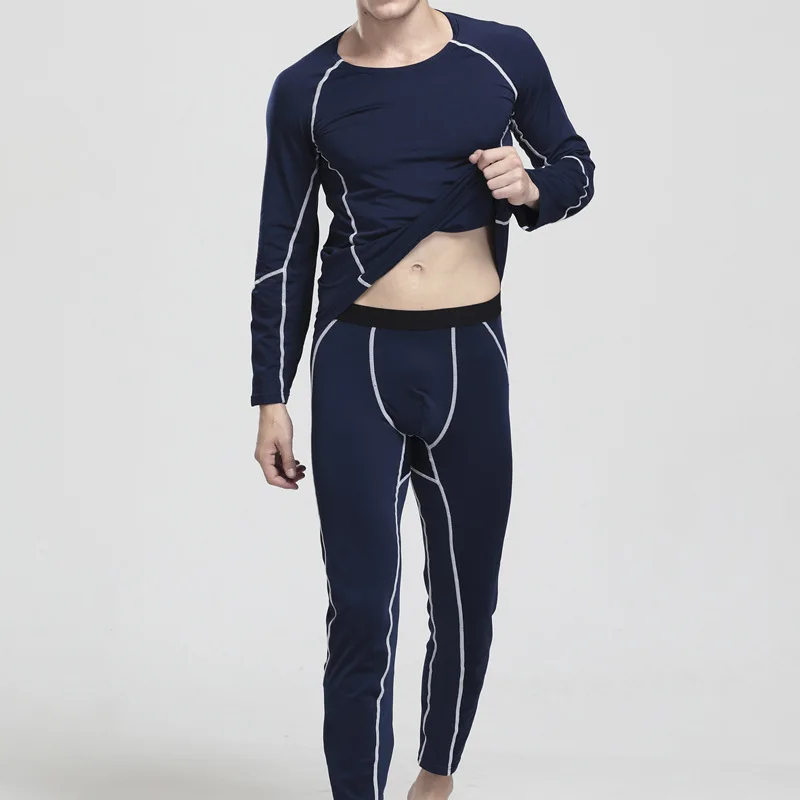 
Mens underwear wholesale winter thermal suit long johns thermal underwear pajama set 