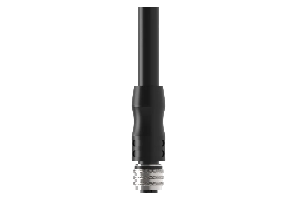 
GSEETECH IP67 M12 S-code Female Straight 90 Degree PRE-MOULDING cable power Connector With Shield Wire 