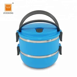 Promotional 2 Layers Stainless Steel Food Container Bento Box Lunch