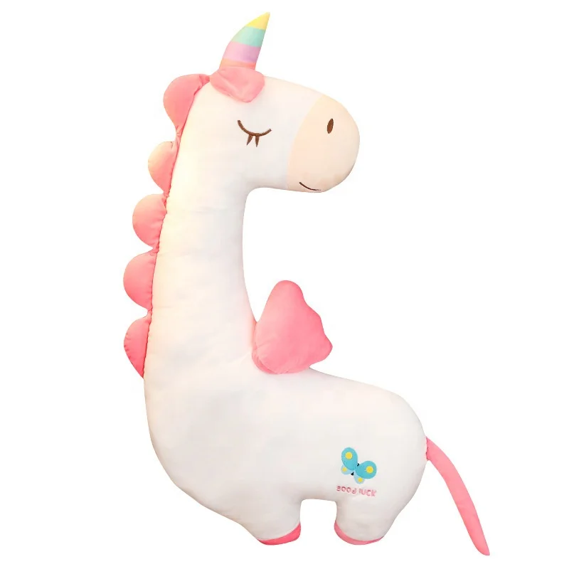 CUSTOM boyfriend long pillow flamingo gift Cartoon animal strip pillow unicorn dinosaur plush toy DOLL