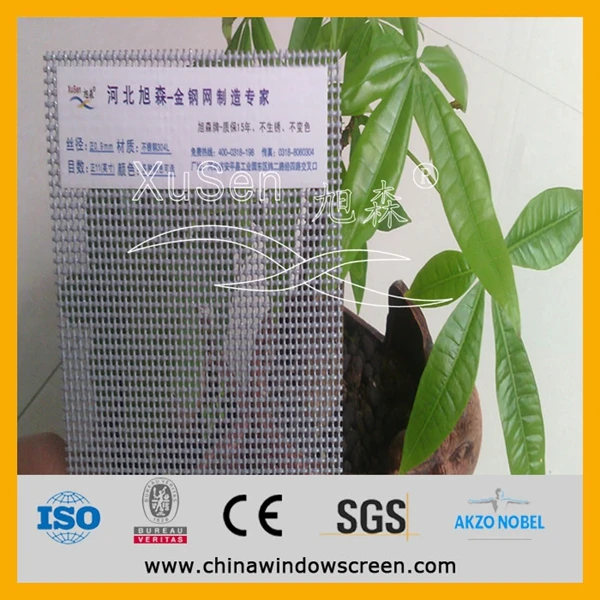 Порошковым покрытием из нержавеющей стали безопасности окно экрана / нержавеющая сталь безопасности сетки ( 17 лет завод )
