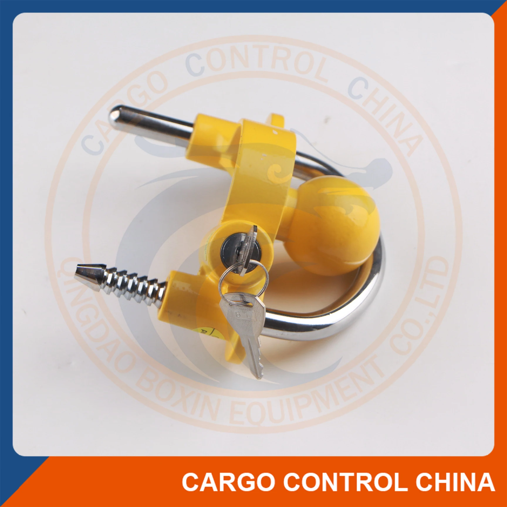 
Yellow Powder Coated Trailer Hitch Coupler Latch Lock 