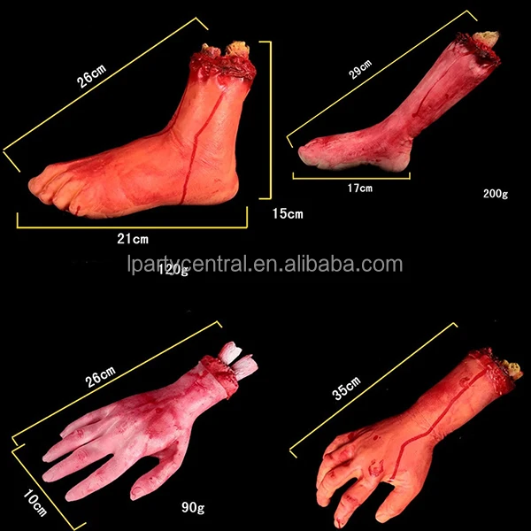 
Halloween decorations haunted house favors bloody bloody bady parts broken fingers LP 