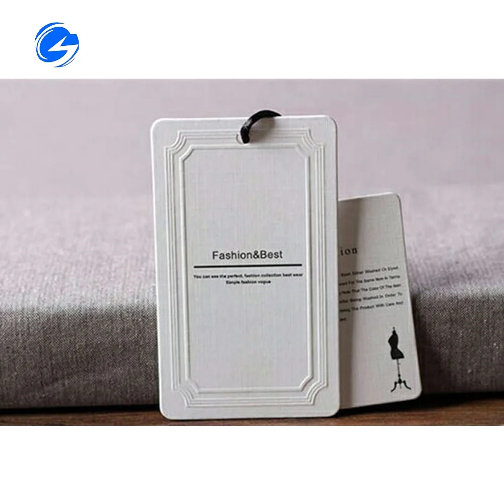 Wholesale free sample product label custom logo print garment hang private label clothing line clothing tag