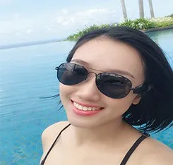 Walkie Talkie Open- Ear Wireless Glasses UV 400 Polarized Smart Bone Conduction Eyewear for IOS Android