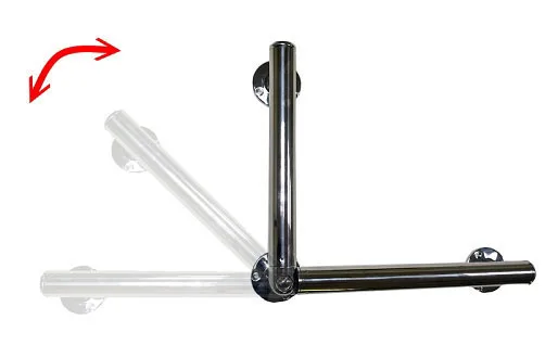 
Premium Stainless Steel Safety Toilet Grab Bars Grab Rails with Free Elbow for Disabled Handicap 
