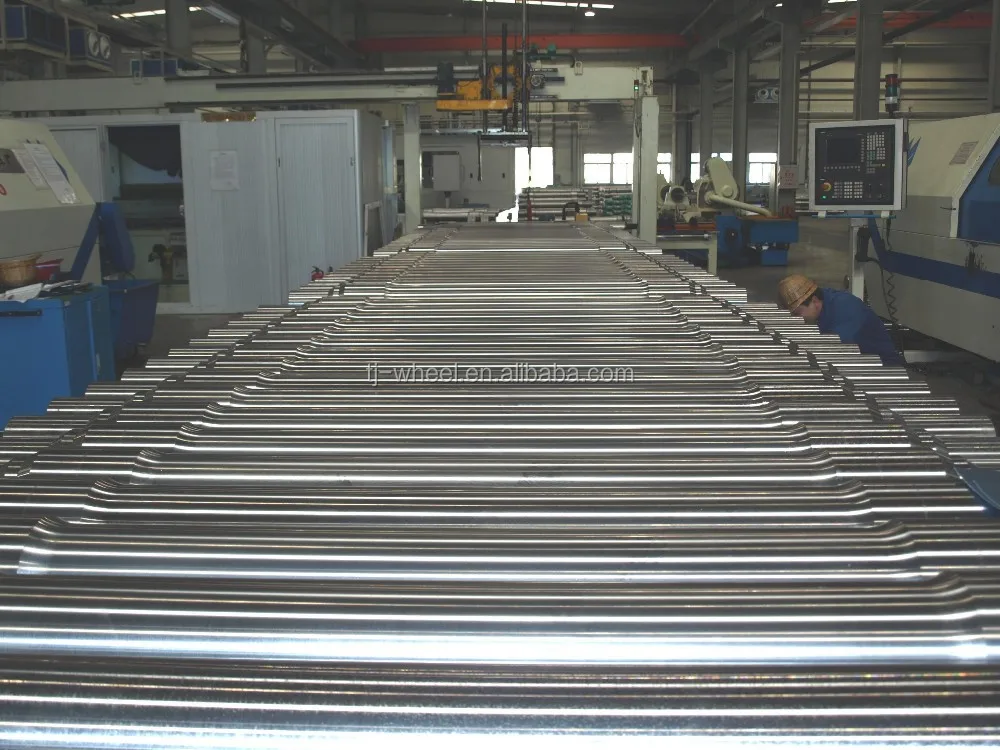 Forging axles for railway car with wheels