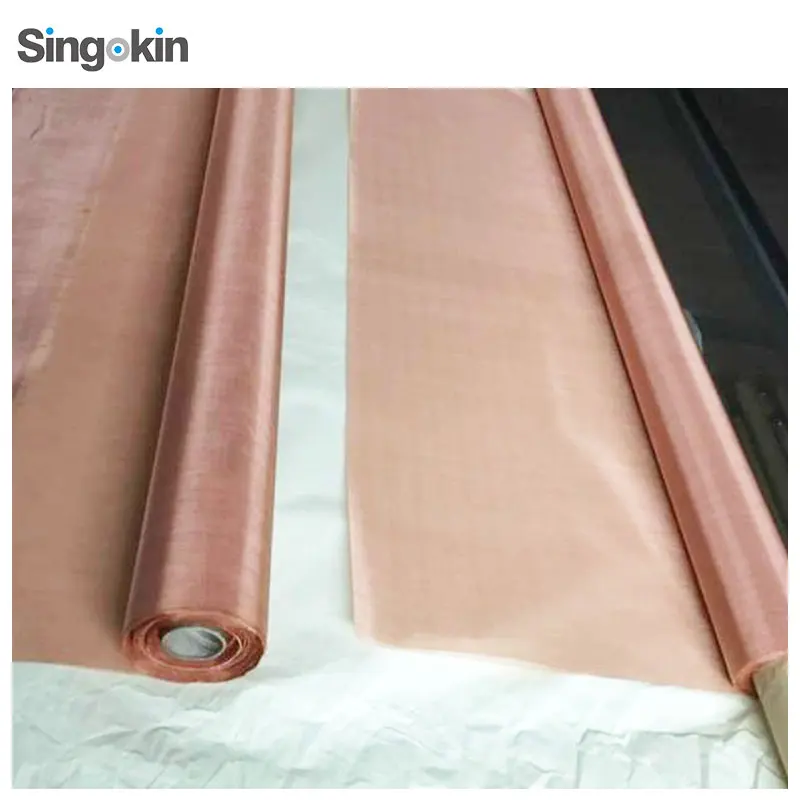 Accept Order Decorative Copper Mesh Screen EMI Shielding Fabric
