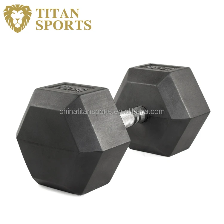 Comercial used Hex Rubber Dumbbell Set