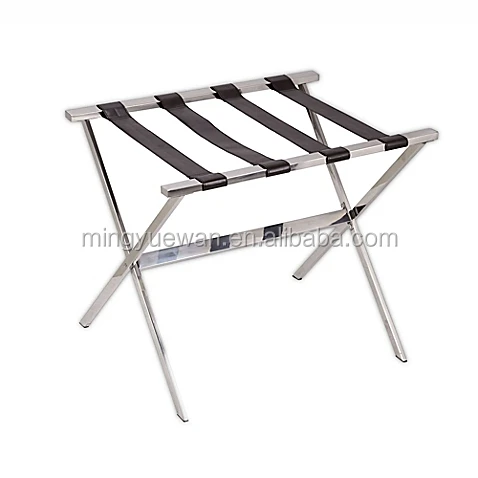
Stainless Steel Luggage Rack Hotel Bedroom Furniture for Sale 