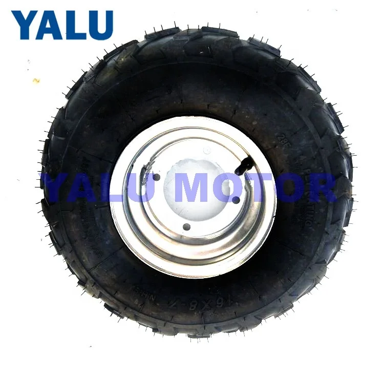 
DIY Four wheeled Kart Accessories Small bull 16*8 7 Thickened ATV 7 Inch Vacuum Tire Wheels  (62149543830)