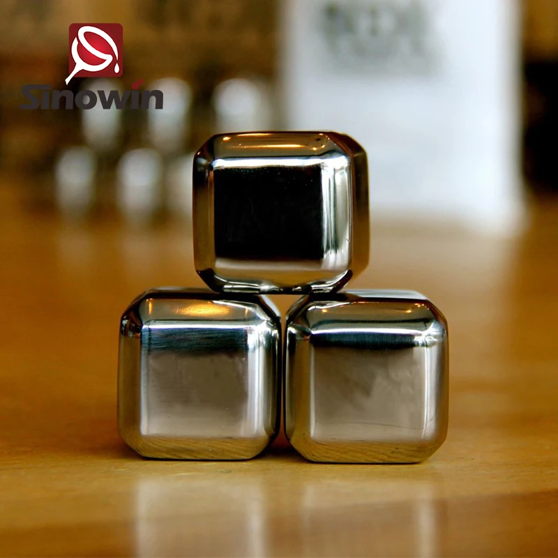 Индивидуальные нержавеющей стали охлаждения для кубиков льда напитка виски камень