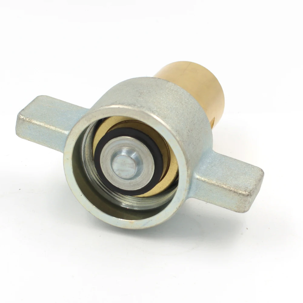 
1 inch NPT Parker 5100 interchange brass body quick coupler for truck and trailer hydraulic systems 