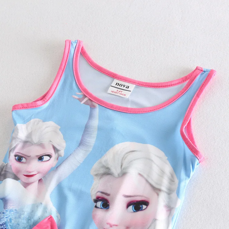 New arrival european girls swimwear Frozen printed kids swimwear