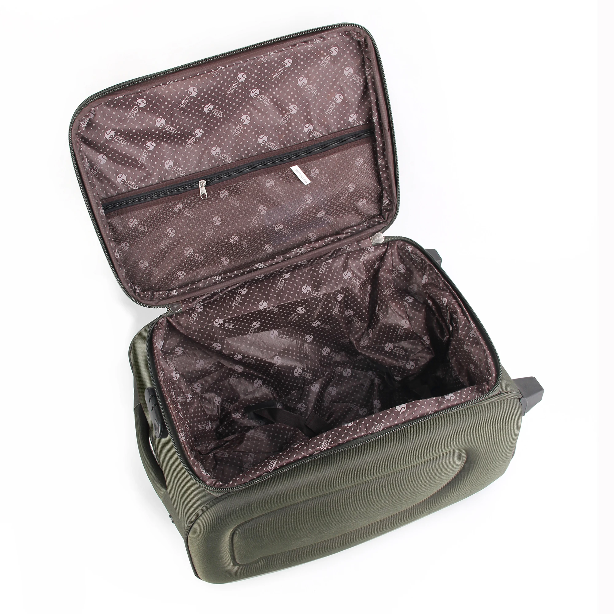 Soft luggage trolley suitcase carry-on luggage 4 pcs set