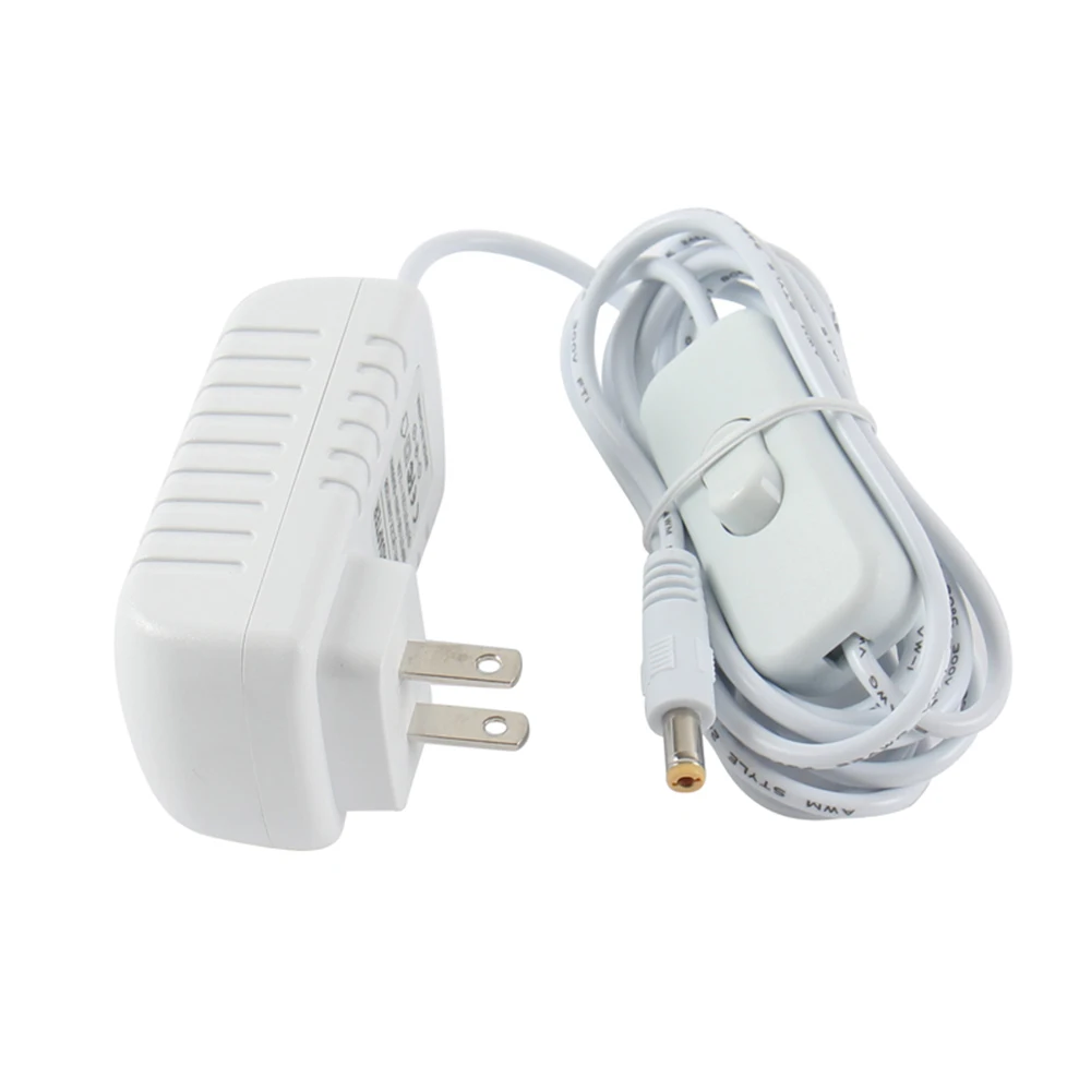 5V1A,5V1.5A,5V2A,5V2.5A,5V3A,5V4A power adapter white, switch power supply white with switch on DC line