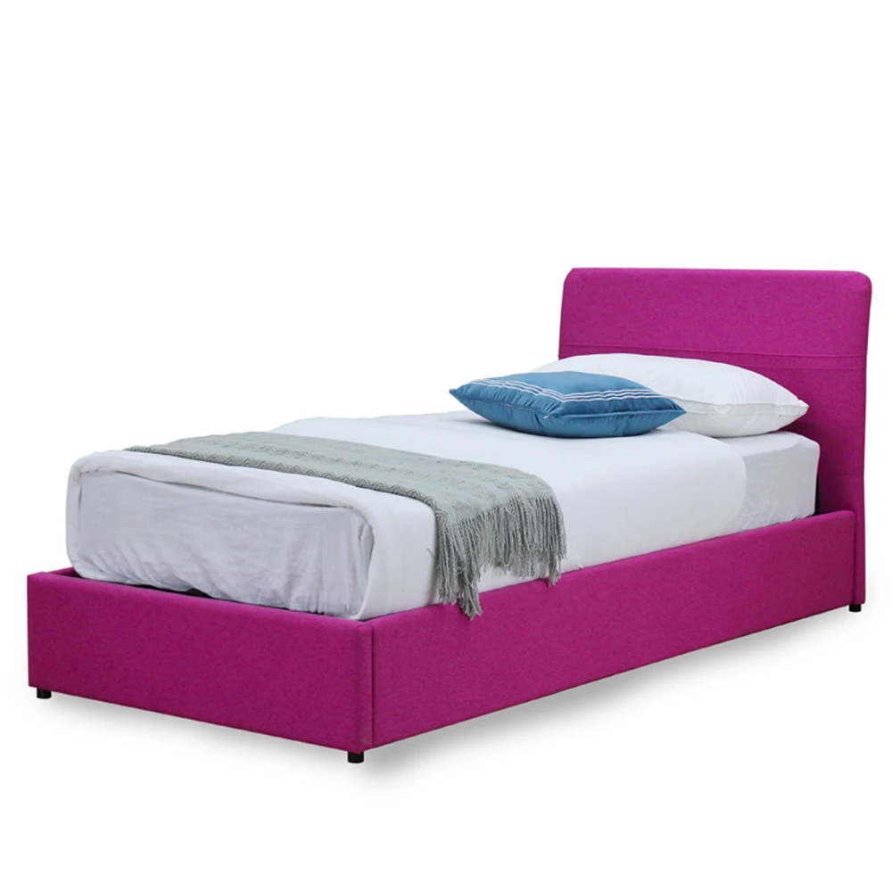 
 Подъемная розовая односпальная детская кровать, газовая детская кровать  