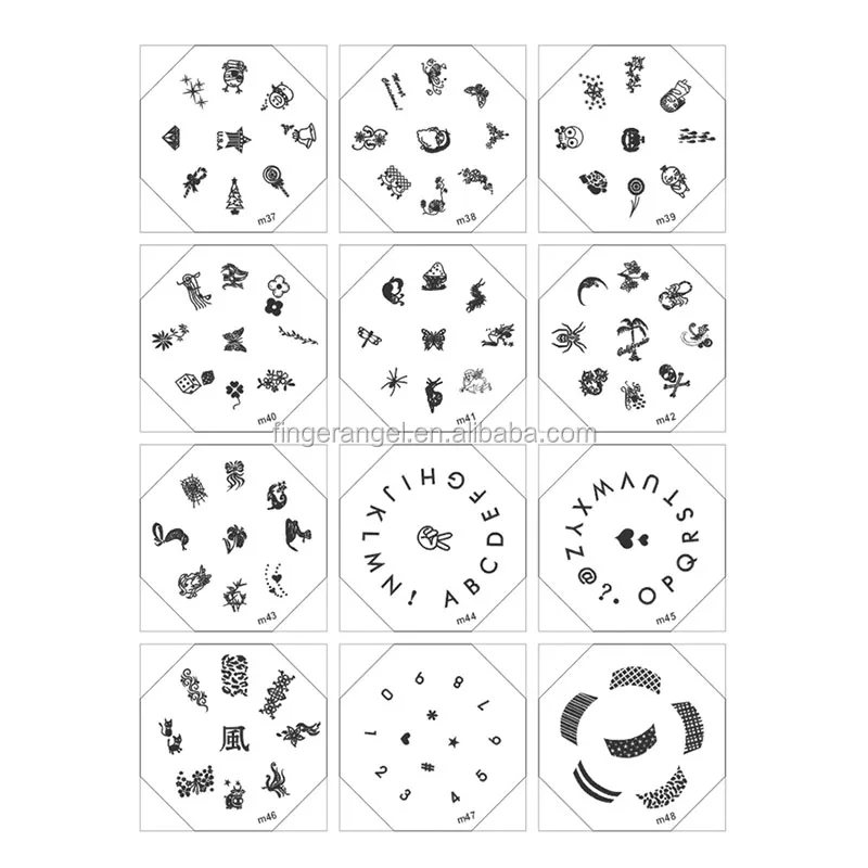 Mix Designs Fashion Manicure Nail Art Image Stamping Plate