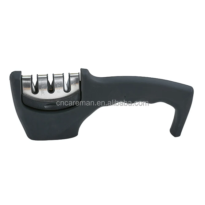 3 in 1Professional Manual Kitchen Knife Sharpener for Kitchen Knives, Ceramic/Coarse/Fine 3 Slot Accepting OEM Orders