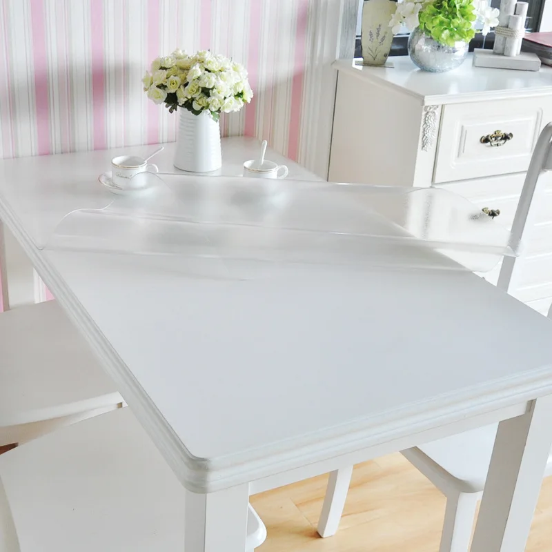 Printing PVC Transparent Plastic Table Covers Sheet  Waterproof Wholesale Tablecloth Roll For Home