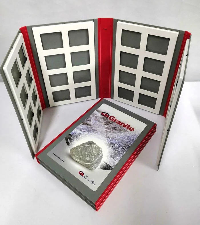 Stone Curtain Carpet  Tile Sample Book  /  PVC Custom Booklet for Marble Tile
