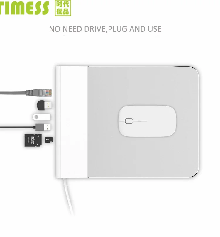 Multi-Functional Office Desk mouse Pad mats with USB hub 7 ports  waterproof for Office and Home