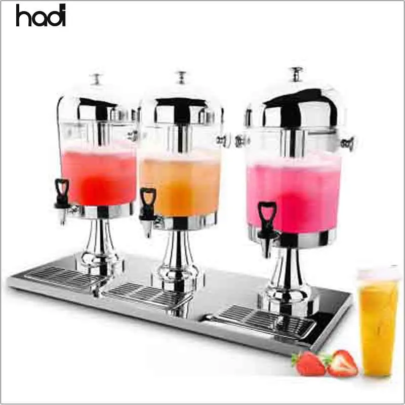 China manufacturer cheapest hadi single bottle 8L rose gold fancy soft drink dispenser cold orange juice dispenser prices