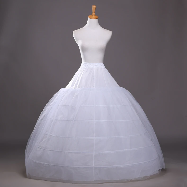 
Wholesale hot sell bridal dress petticoat six hoops double layers vintage slips wedding dress petticoat 